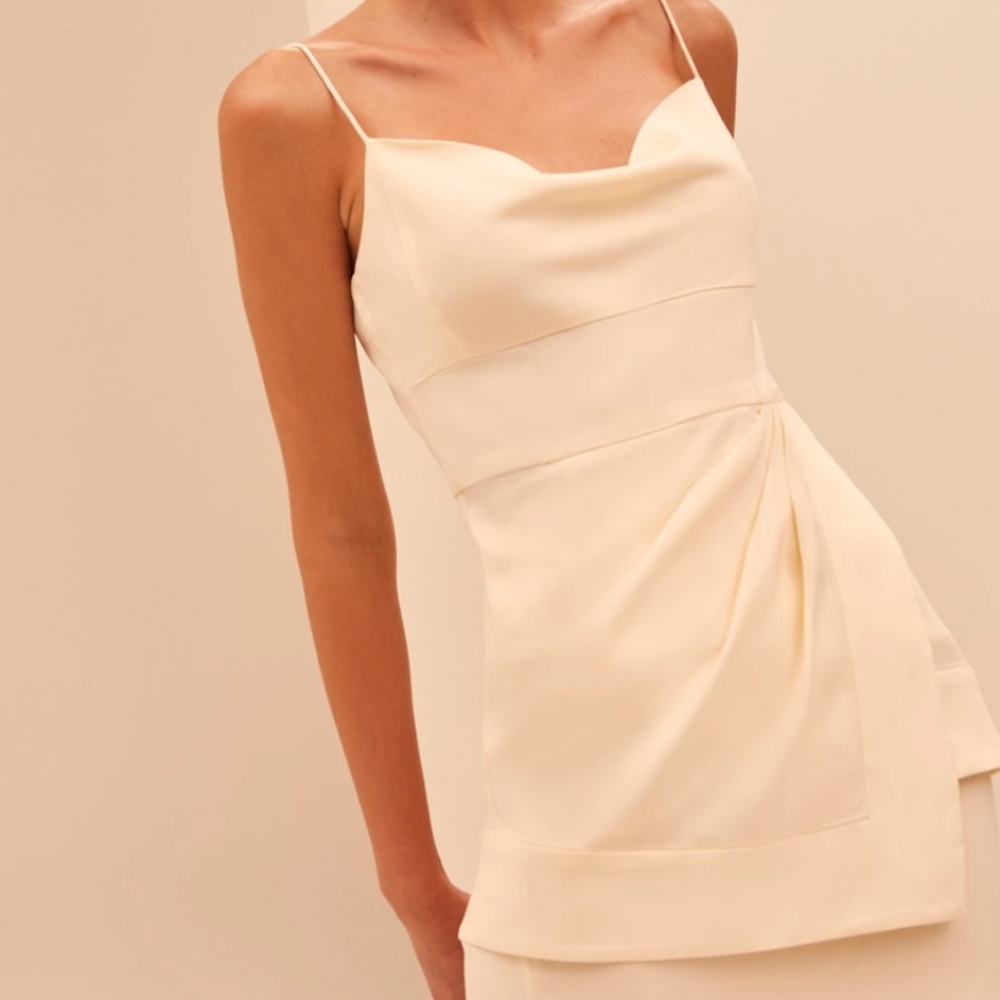 C/MEO COLLECTIVE-Asymmetrical silky cami classyNWT
